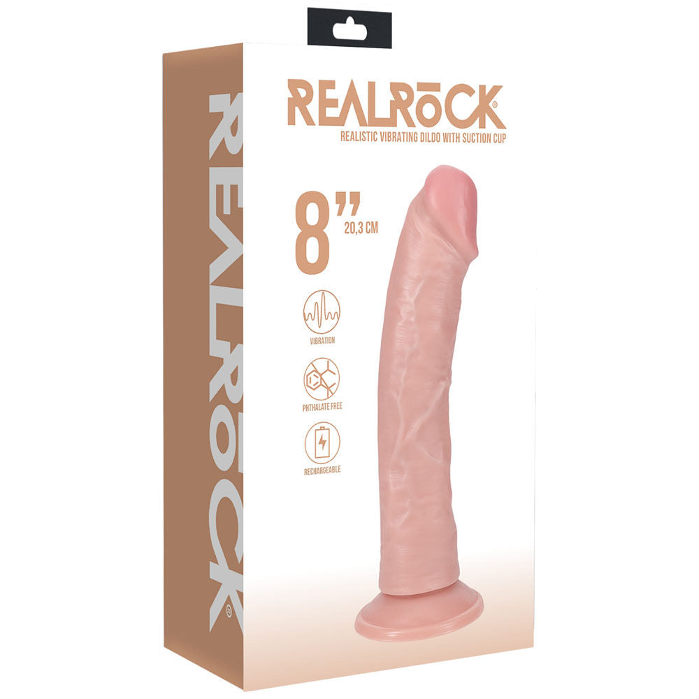 Realrock - Vibrating Dildo 7.8", box | Flirtybay Online Adult Store, adult toys and lingerie