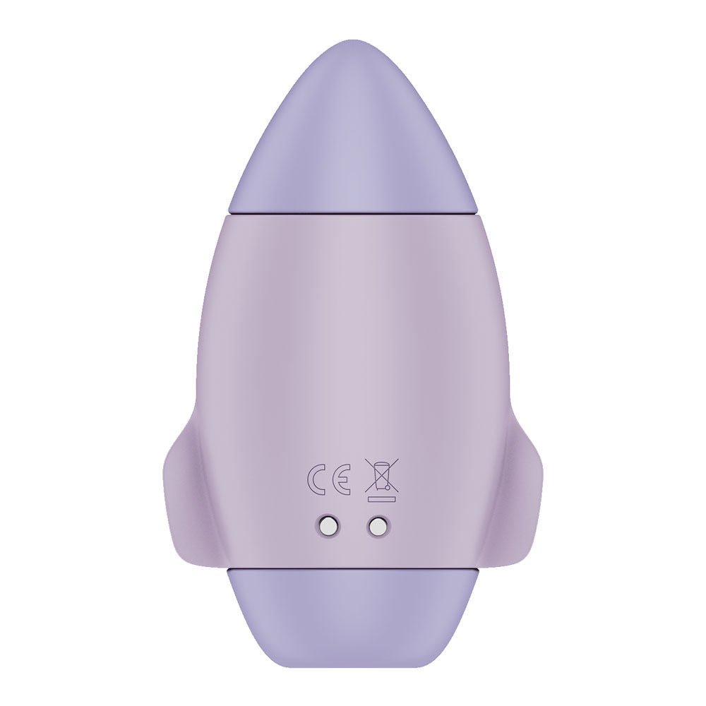 Satisfyer mission control - violet - air pulse - clitoral suction stimulator - Product back view  | Flirty Bay