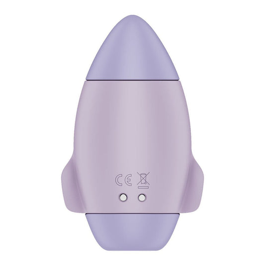 Satisfyer mission control - violet - air pulse - clitoral suction stimulator - Product back view  | Flirty Bay