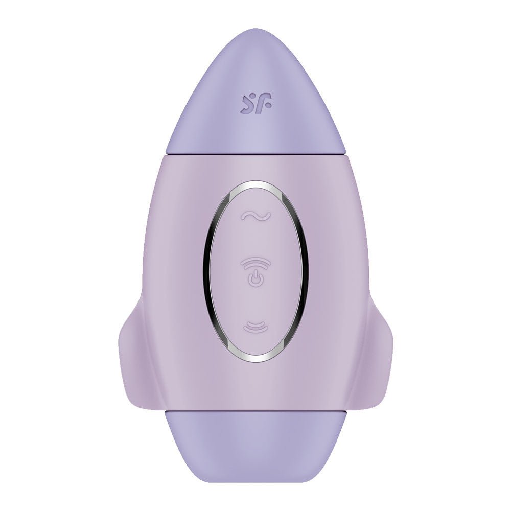 Satisfyer mission control - violet - air pulse - clitoral suction stimulator - Product front view  | Flirty Bay