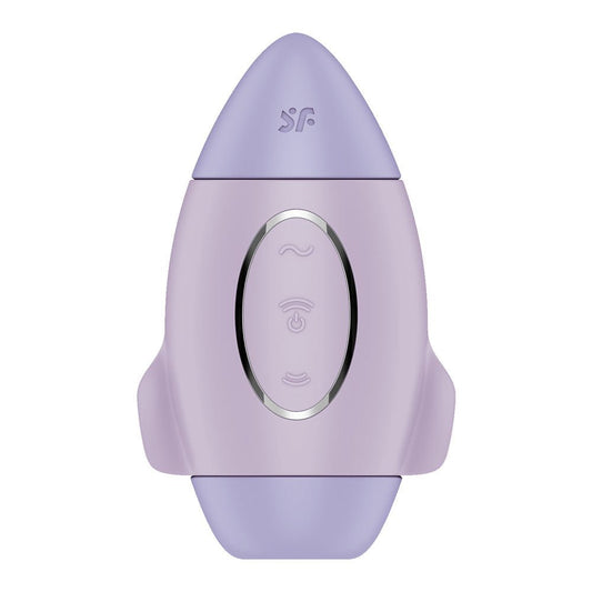 Satisfyer mission control - violet - air pulse - clitoral suction stimulator - Product front view  | Flirty Bay