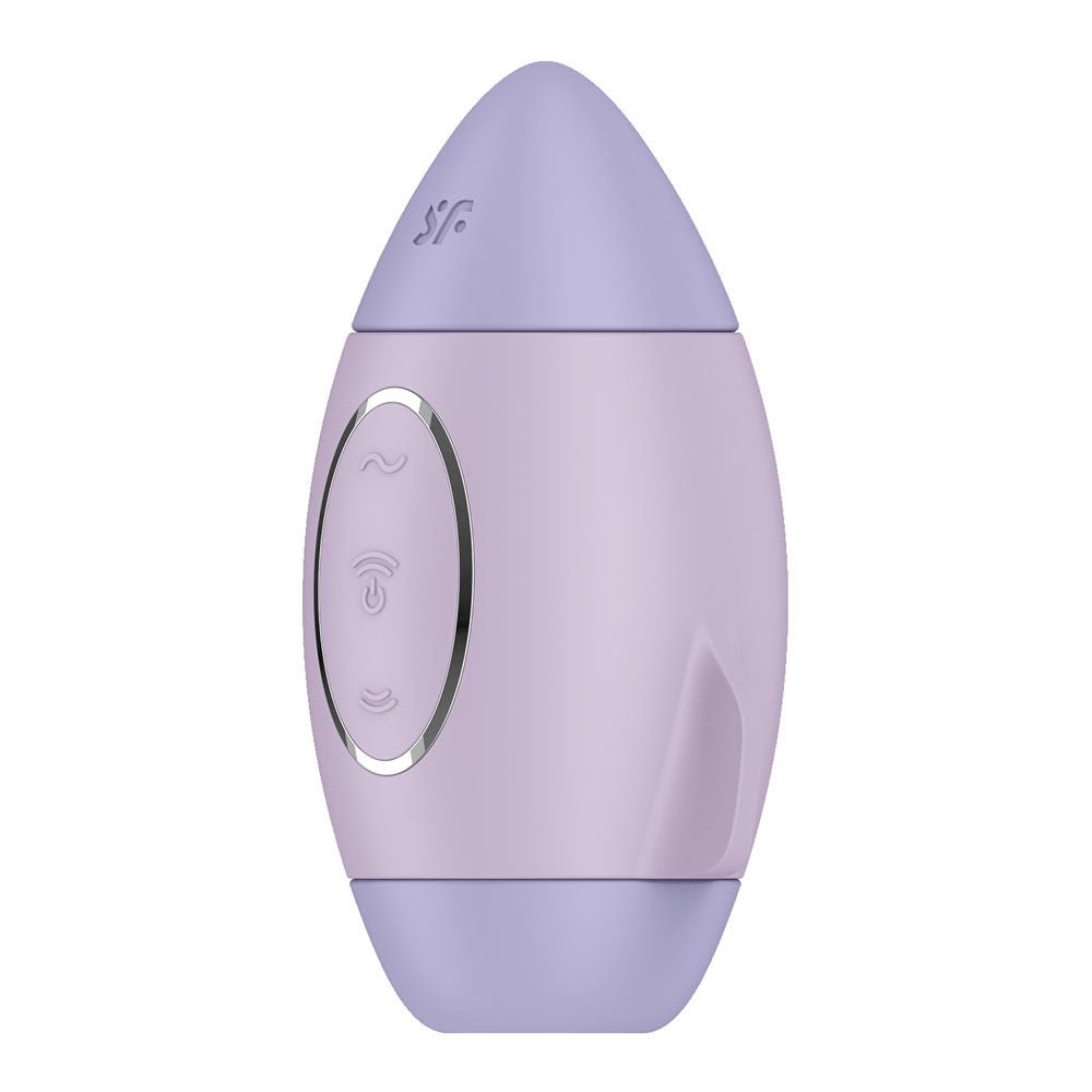 Satisfyer mission control - violet - air pulse - clitoral suction stimulator - second Product side view  | Flirty Bay