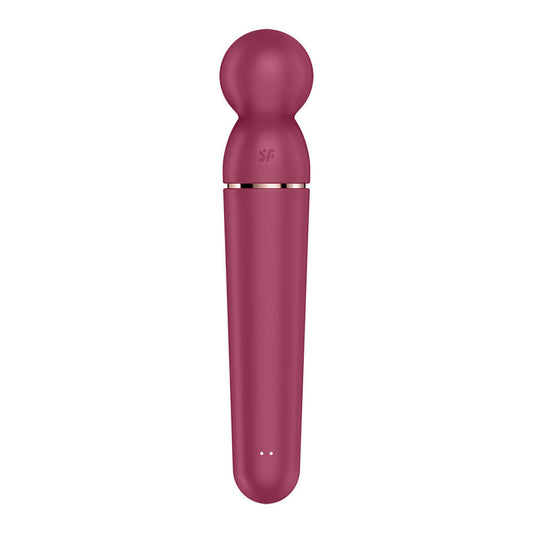 Satisfyer planet wand-er - berry - vibrating wand - Product side view  | Flirtybay Adult Shop Australia Lingerie Shop