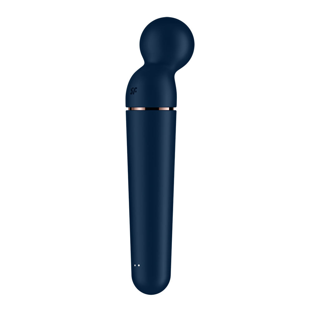 Satisfyer planet wand-er - blue - vibrating wand - Product side view  | Flirtybay Adult Shop Australia Lingerie Shop