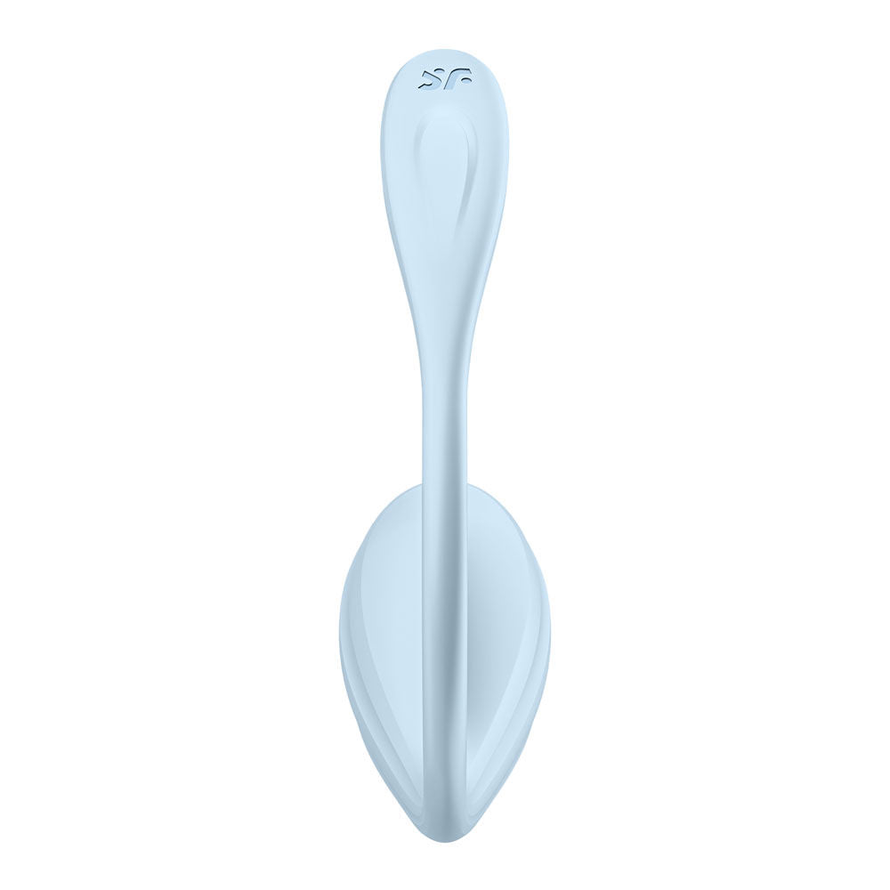 Satisfyer smooth petal - app controlled vibrator blue - Product back view  | Flirtybay Adult Shop Australia Lingerie Shop