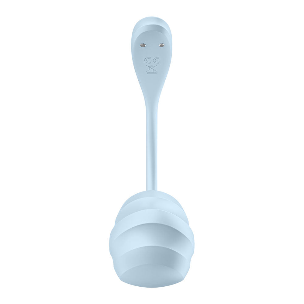 Satisfyer smooth petal - app controlled vibrator blue - Product front view  | Flirtybay Adult Shop Australia Lingerie Shop