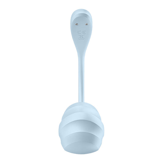 Satisfyer smooth petal - app controlled vibrator blue - Product front view  | Flirtybay Adult Shop Australia Lingerie Shop