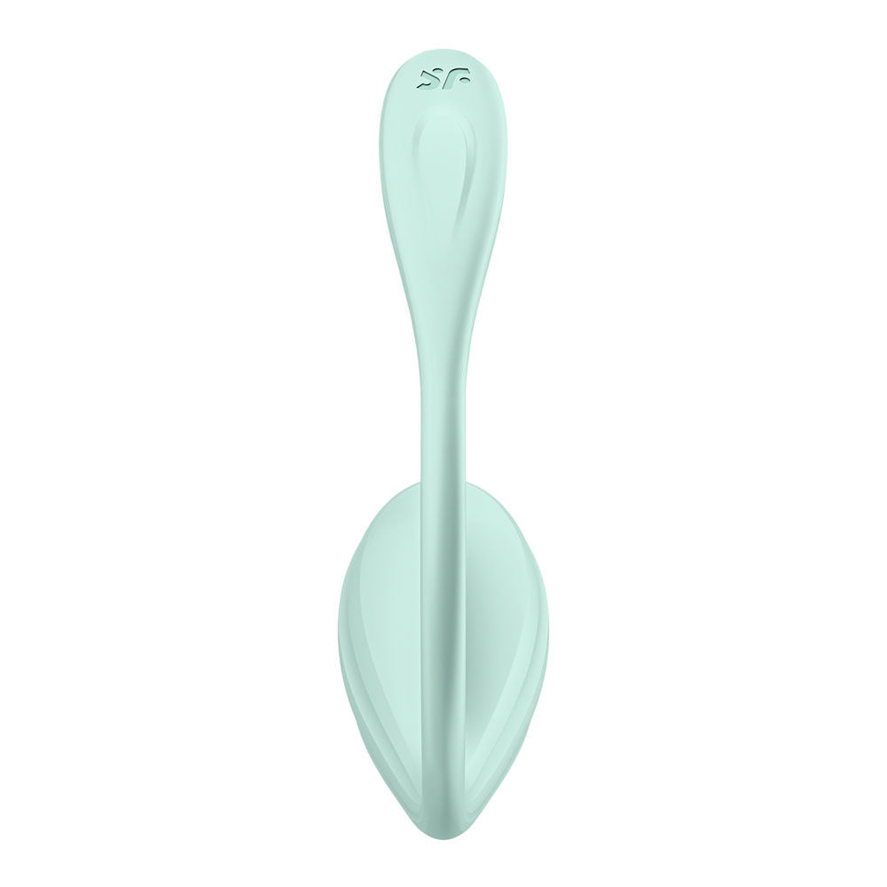 Satisfyer smooth petal - app controlled vibrator green - Product back view  | Flirtybay Adult Shop Australia Lingerie Shop