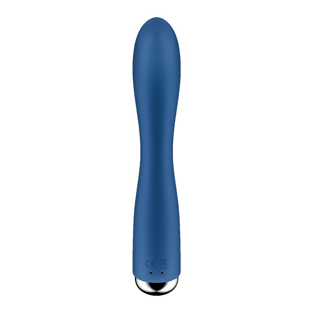 Satisfyer spinning blue rabbit vibrator 1 - Product back view  | Flirty Bay