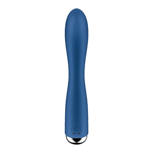 Satisfyer spinning blue rabbit vibrator 1 - Product back view  | Flirty Bay