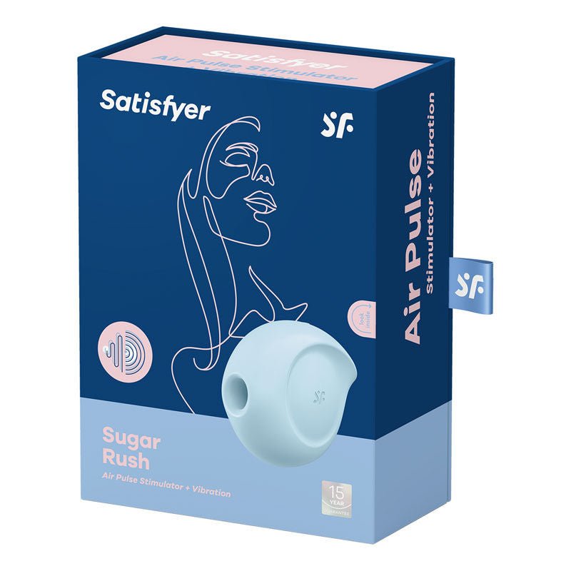 Satisfyer - sugar rush - clitoral suction stimulator -  box side view | Flirty Bay