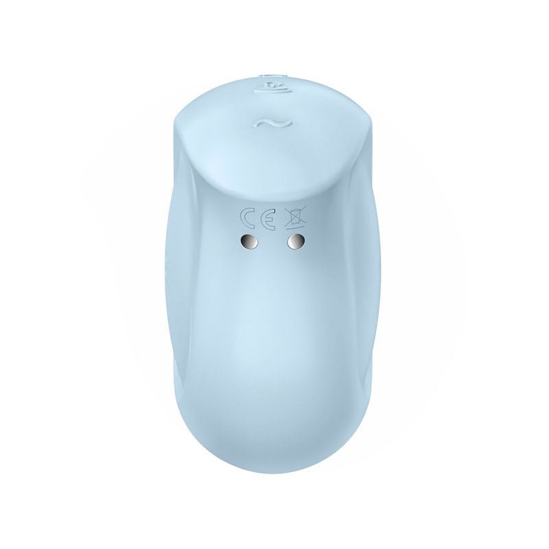 Satisfyer - sugar rush - blue clitoral suction stimulator - Product back view  | Flirty Bay