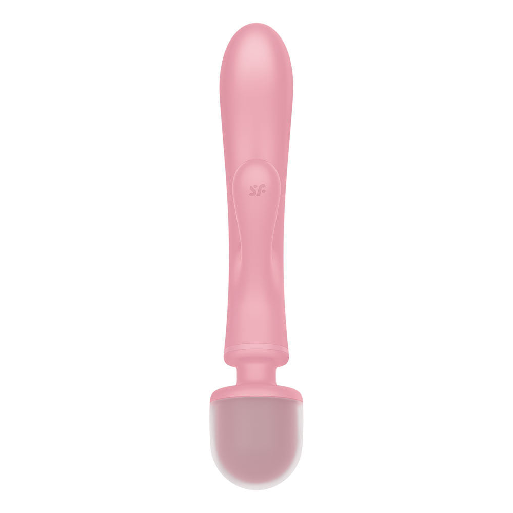 Satisfyer - triple lover wand & rabbit vibrator - Product front view  | Flirtybay Sex shop australia