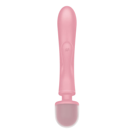 Satisfyer - triple lover wand & rabbit vibrator - Product front view  | Flirtybay Sex shop australia