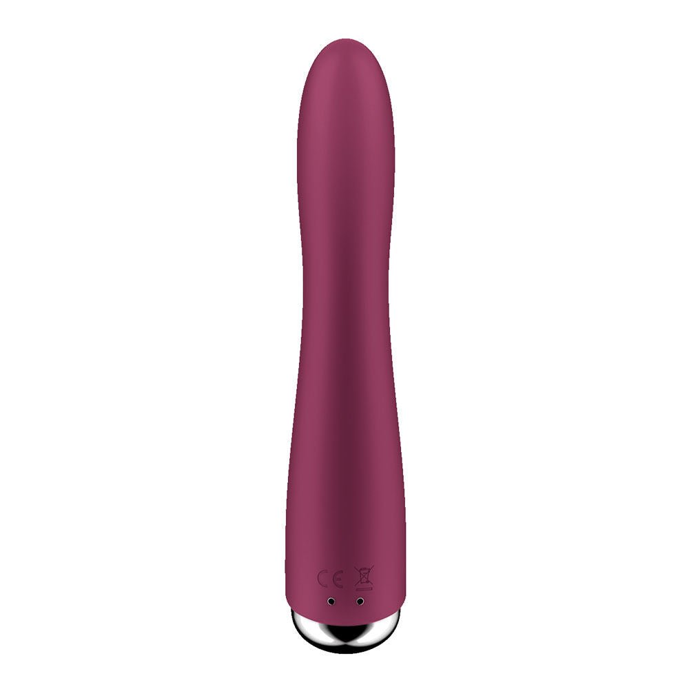 Satisfyer - red spinning vibe 1 - g-spot vibrator - Product back view  | Flirty Bay