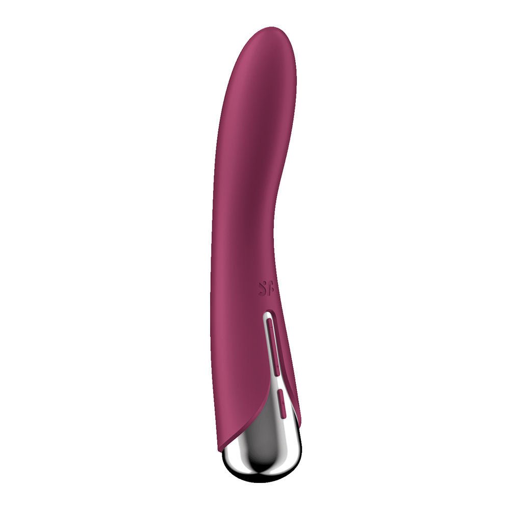 Satisfyer - red spinning vibe 1 - g-spot vibrator - fourth Product side view  | Flirty Bay