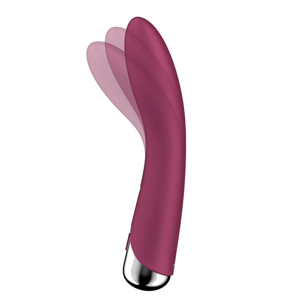 Satisfyer - red spinning vibe 1 - g-spot vibrator - second Product side view  | Flirty Bay