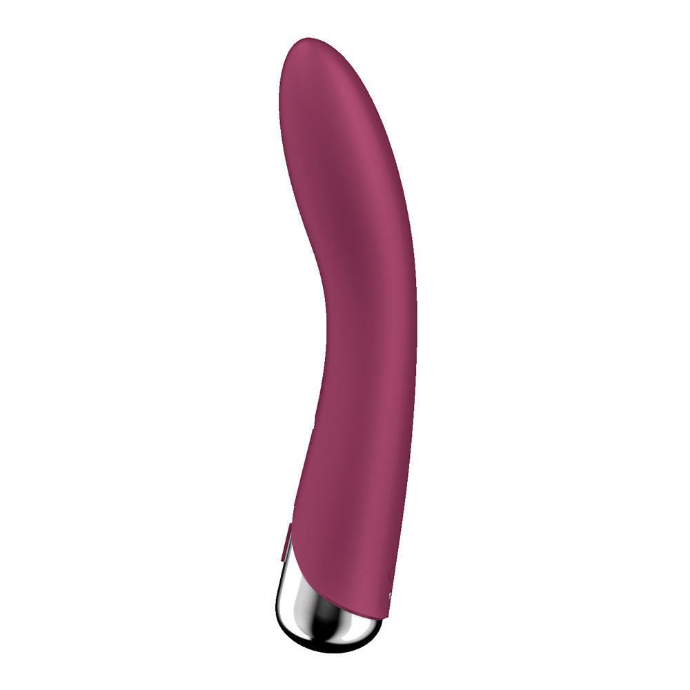 Satisfyer - red spinning vibe 1 - g-spot vibrator - third Product side view  | Flirty Bay