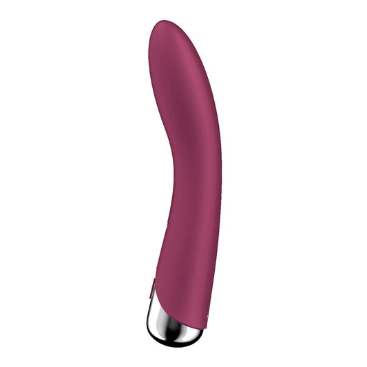 Satisfyer - red spinning vibe 1 - g-spot vibrator - third Product side view  | Flirty Bay