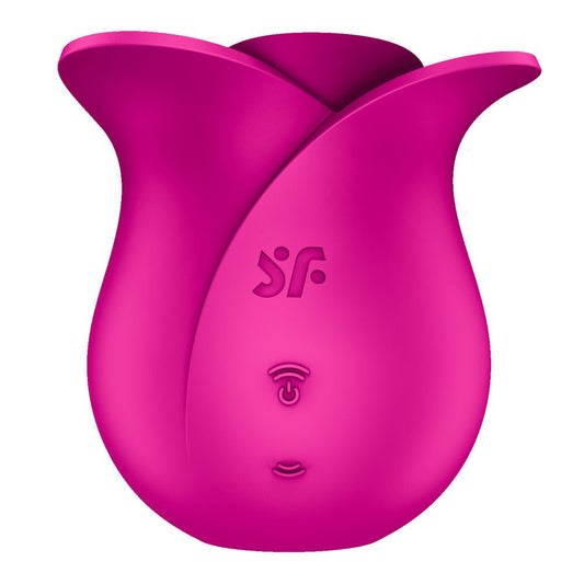 Satisfyer pro 2 - modern blossom - pressure wave vibrator - Product back view, rose toys  | Flirty Bay adult store australia