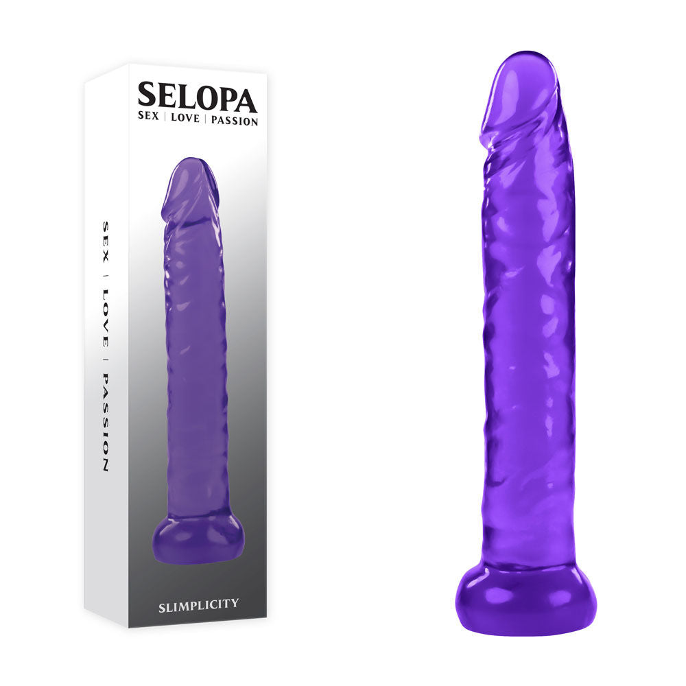 Selopa - simplicity 6" dildo - Product front view and box front view | Flirtybay Adult Shop Australia Lingerie Shop