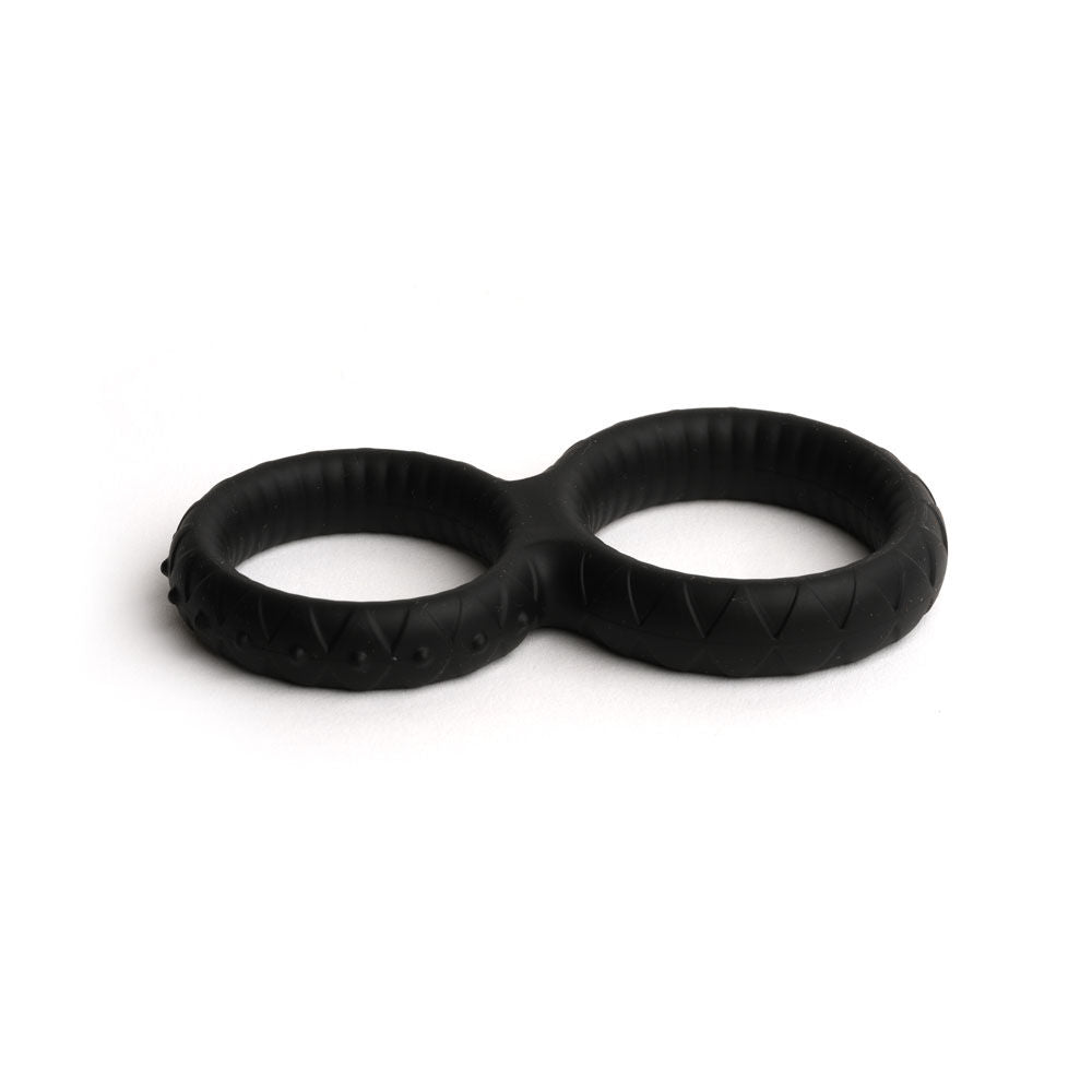 Sport fucker enigma cock ring black- Product top view  | Flirtybay Adult Shop Australia Lingerie Shop