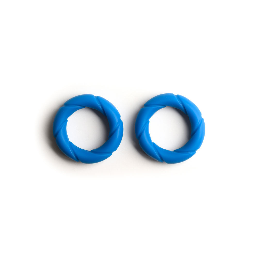 Sport fucker ready rings - cock rings blue- Product front view  | Flirtybay Adult Shop Australia Lingerie Shop