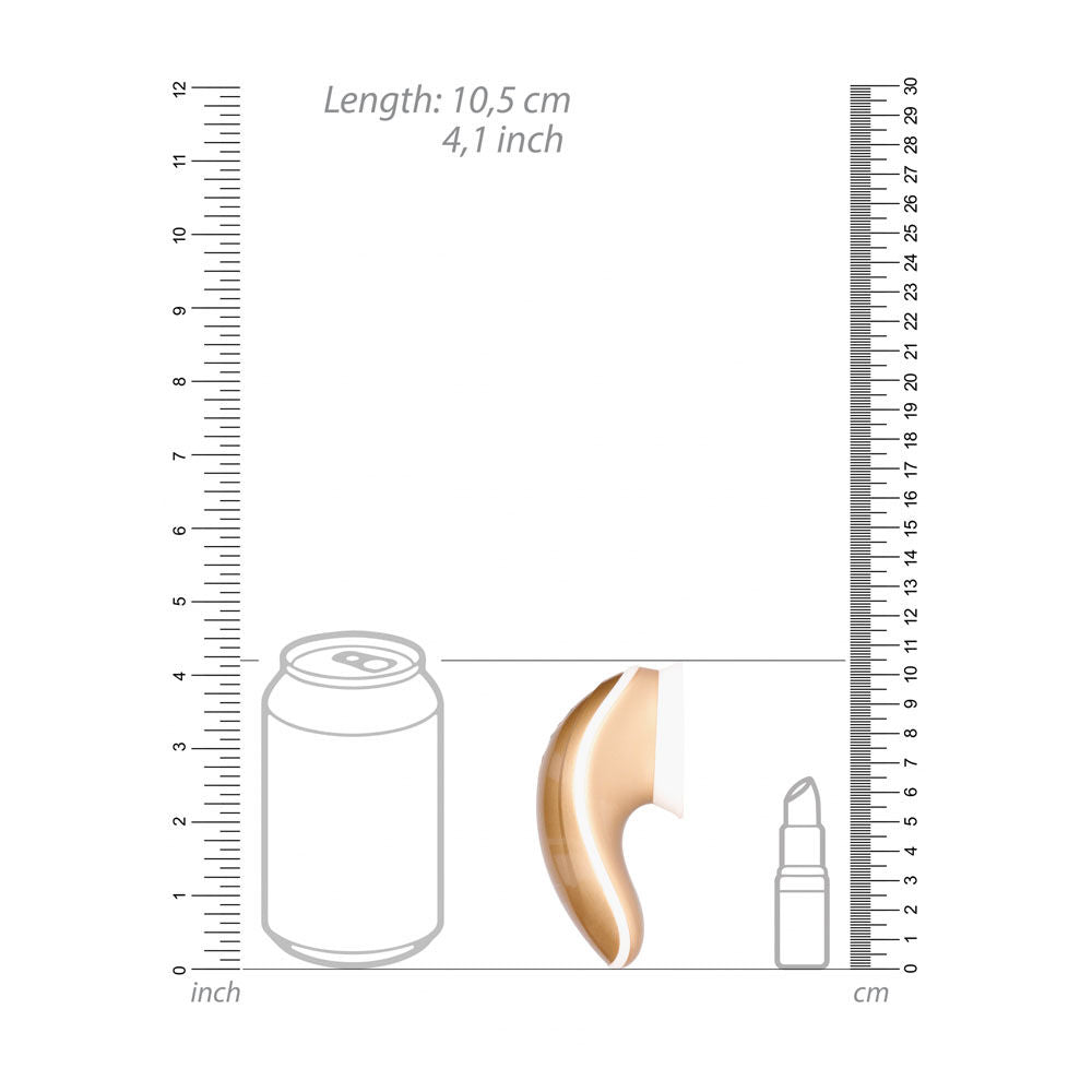 Twitch 1 - silver - clitoral stimulator gold - Product front view, focus on charger  | Flirtybay Adult Shop Australia Lingerie Shop