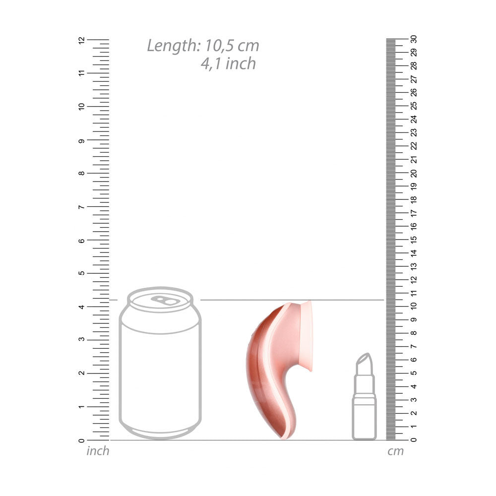 Twitch 1 - silver - clitoral stimulator gold - Product front view, focused on charger  | Flirtybay Adult Shop Australia Lingerie Shop