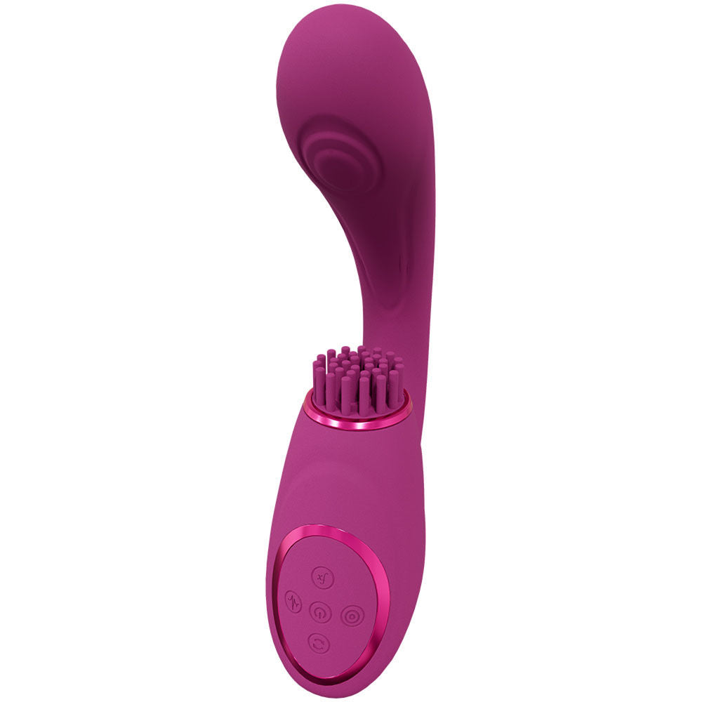 Vive gen - g-spot and clitoral stimulator Pink - Product side view  | Flirtybay Adult Shop Australia Lingerie Shop