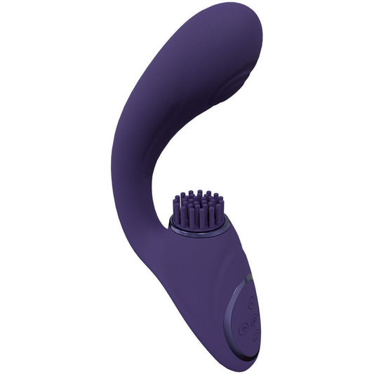Vive gen - g-spot and clitoral stimulator Purple - Product side view  | Flirtybay Adult Shop Australia Lingerie Shop