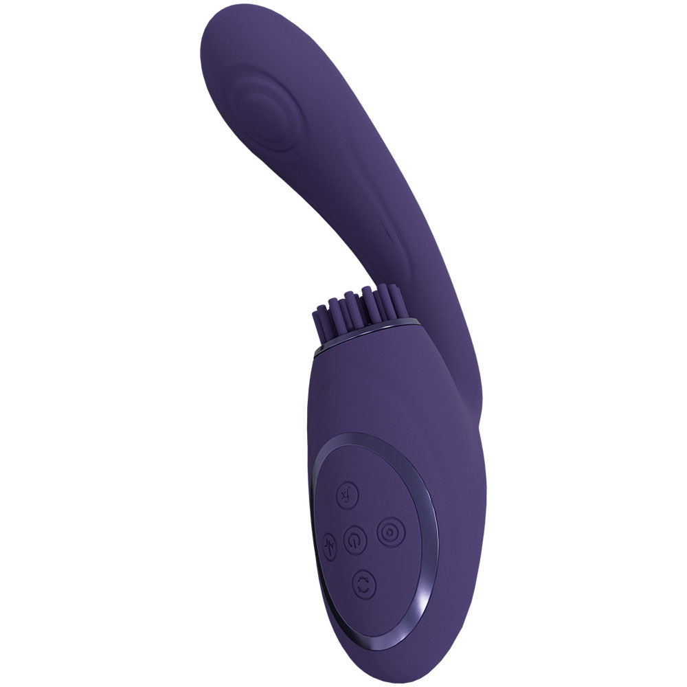 Vive gen - g-spot and clitoral stimulator Purple - Product side view  | Flirtybay Adult Shop Australia Lingerie Shop