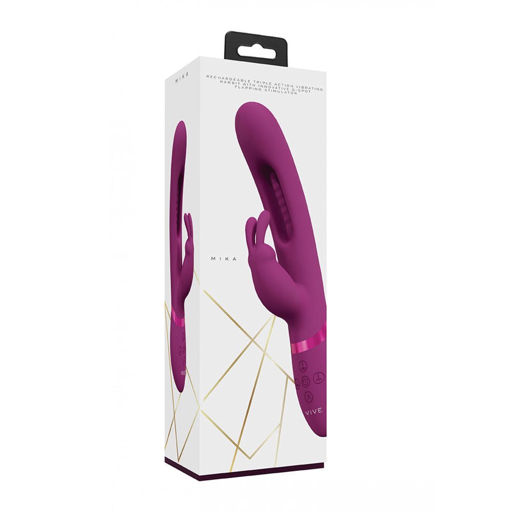 Vive mika - rabbit vibrator -  box side view | Flirtybay