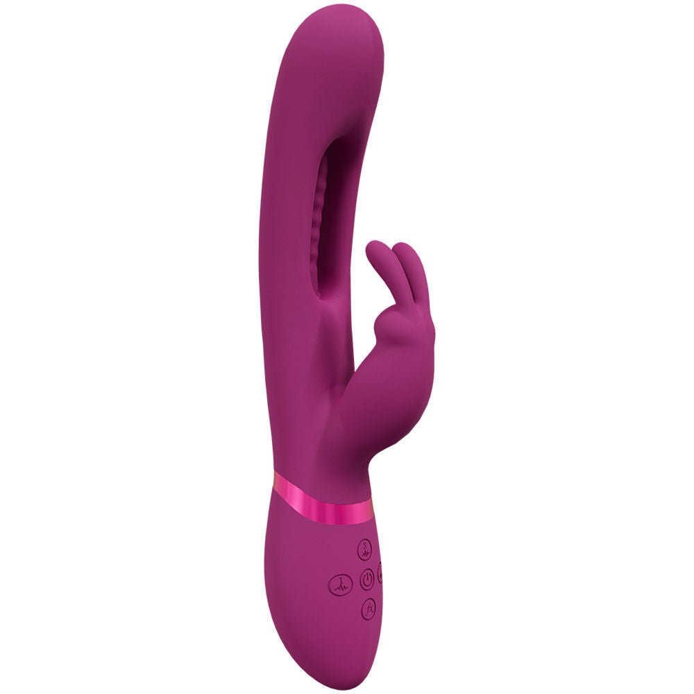 Vive mika - rabbit vibrator - Product side view  | Flirtybay