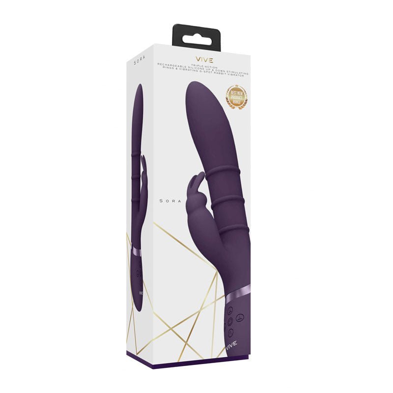 Vive - sora - rabbit vibrator -  box side view | Flirtybay sex shop australia