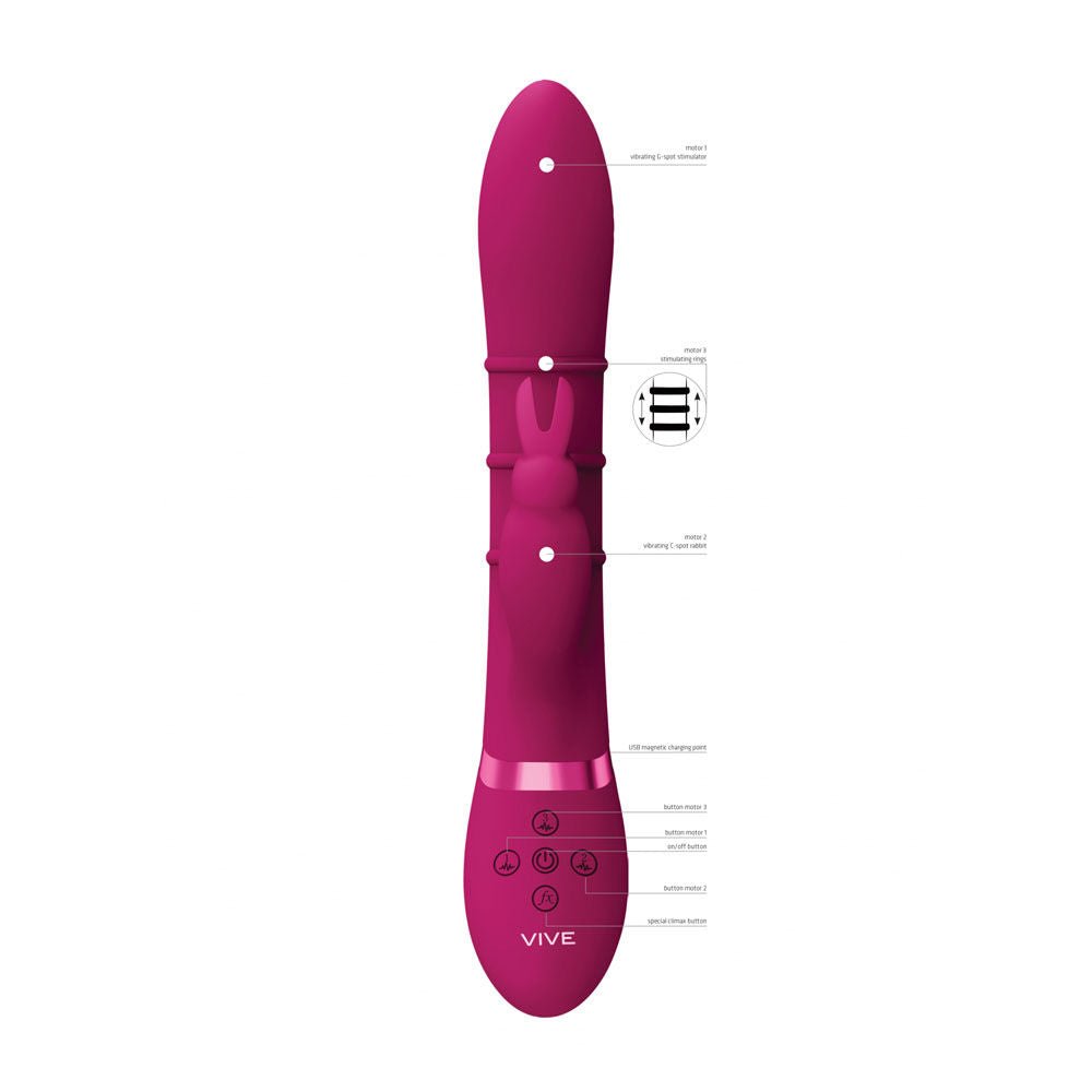 Vive sora - rabbit vibrator - Product front view  | Flirtybay