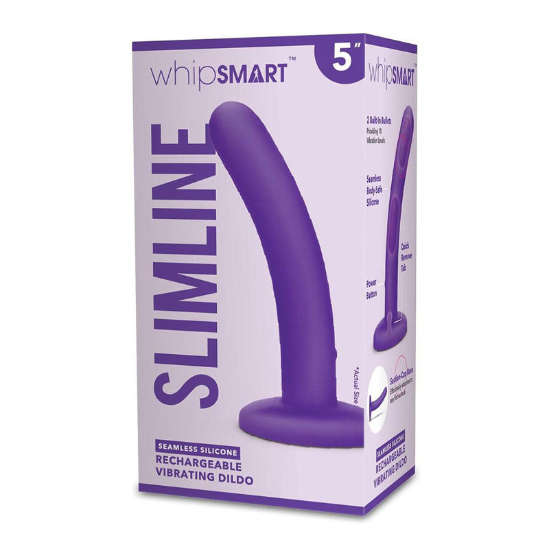 Whipsmart 5'' slimline rechargeable vibrating anal dildo -  box side view | Flirtybay Adult Shop Australia Lingerie Shop