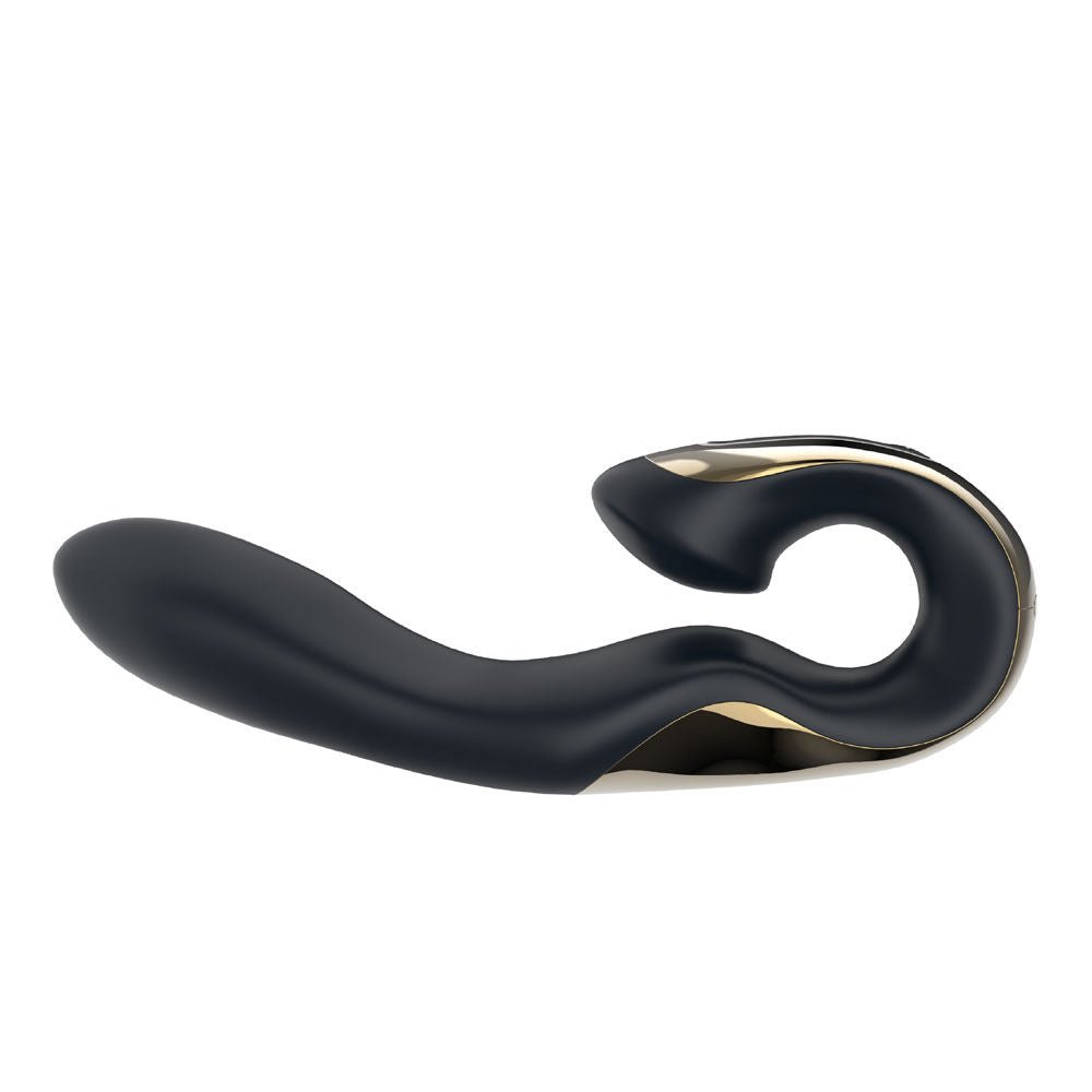 Zini roae special edition - gold - rabbit vibrator - Product top view  | Flirtybay