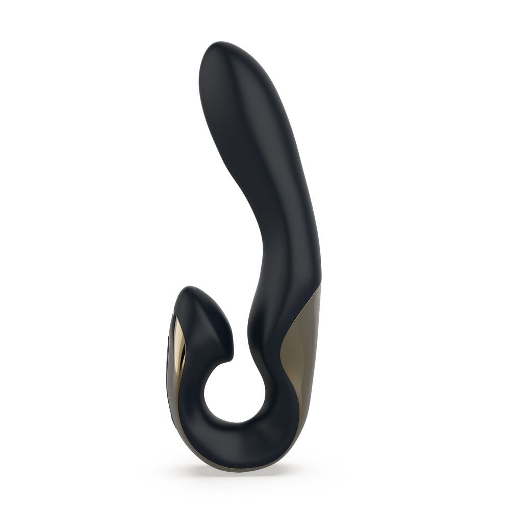 Zini roae special edition - gold - rabbit vibrator - Product fourth side view  | Flirtybay