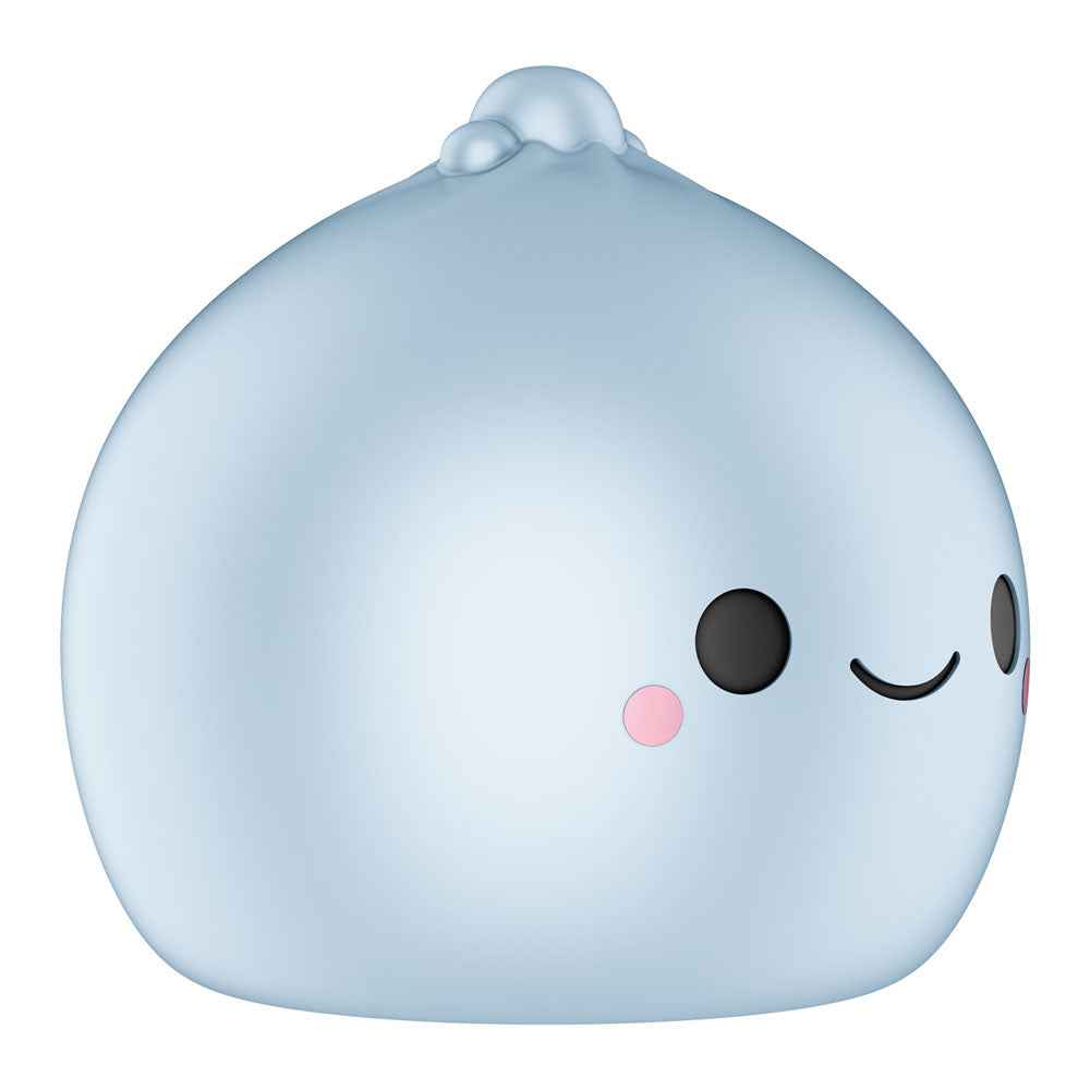 Side view of the Blue Satisfyer Mochi USB Rechargeable Air Pulse Stimulator on a white background | Flirty Bay, sex toys and vibrator, Perth Australia