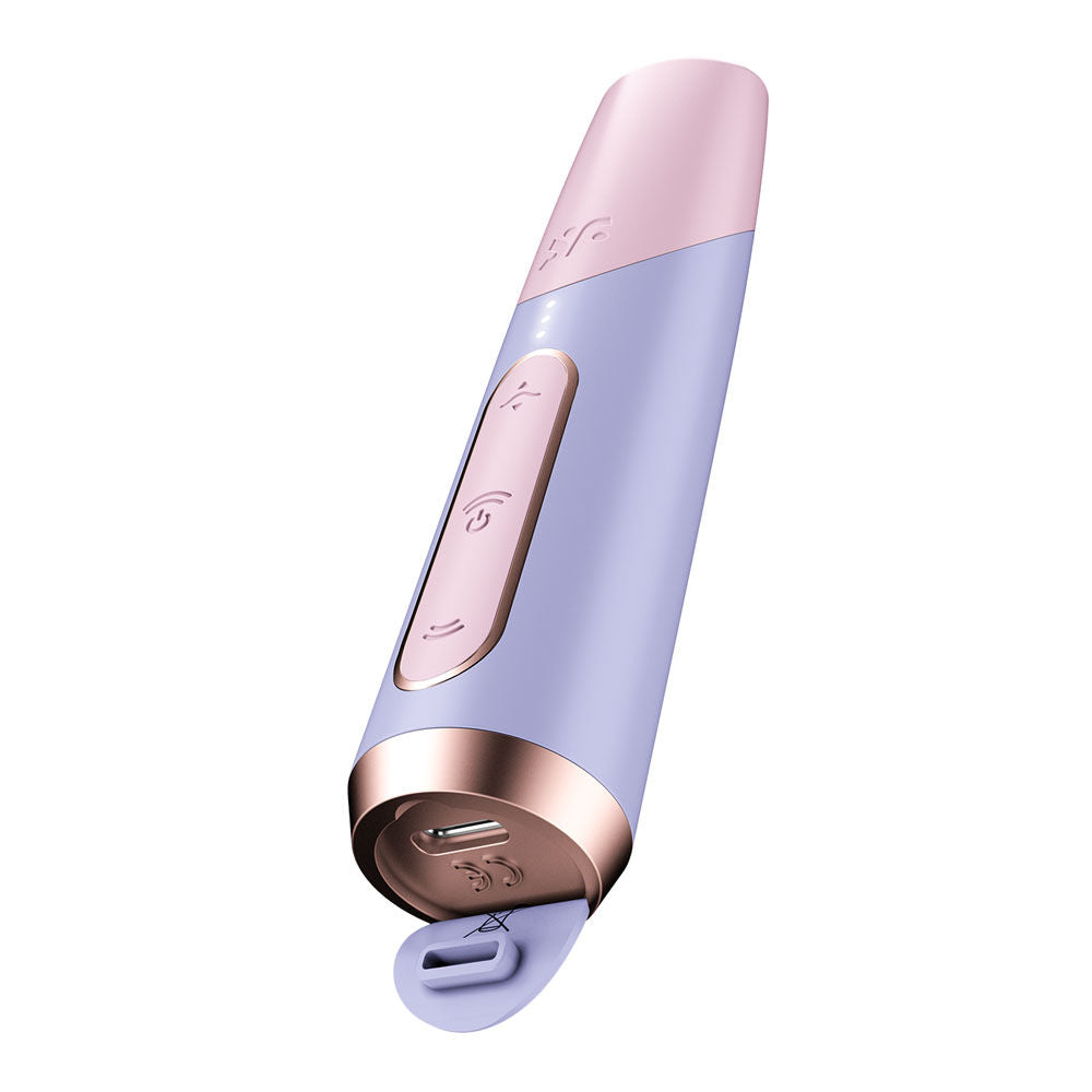 Bottom view of Bold Kiss vibrator  showing USB-C charging port | Flirty Bay Adult Store Australia, Vibrator