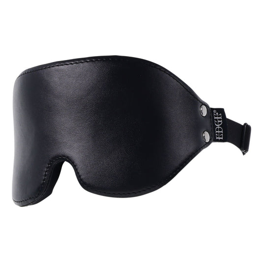 Close-up side view of the EDGE Lights Out Blindfold highlighting the thick memory foam padding and detailed stitching | Flirty Bay adult toys online, best sex tools