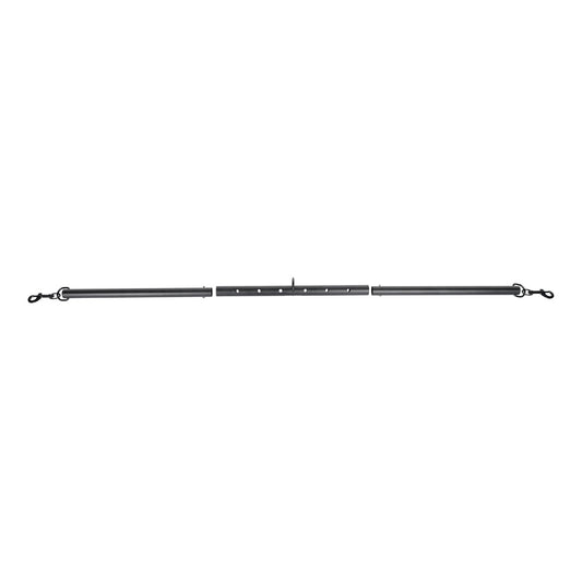 Front view of the Edge Adjustable Spreader Bar fully assembled with padded cuffs attached | Flirty Bay adult toys online, best sex tools