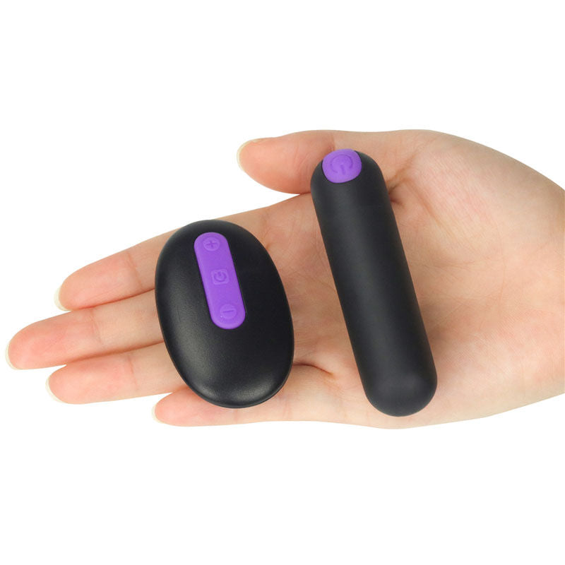 Close-up of Ingen Bitch vibrator held in hand showing compact size and ergonomic design  | Flirty Bay, sex store, vibrator ladies, vibrating underwear, sexual massager