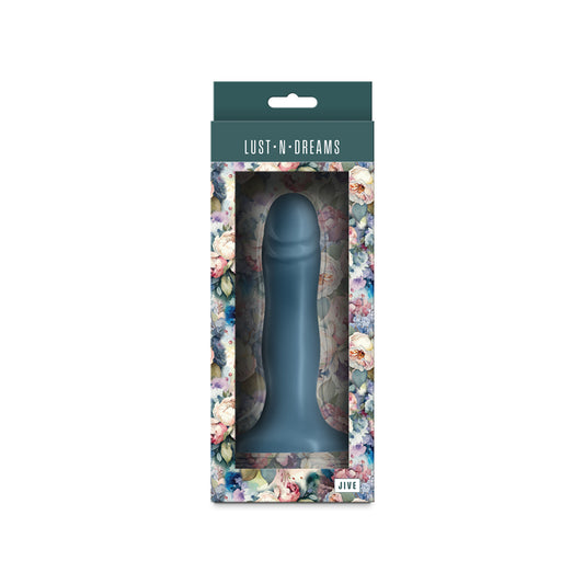 Front view of the packaging of the Lust-n-Dreams Jive Ocean Dildo 6.4'' on white background | Flirty Bay, sex toys Australia