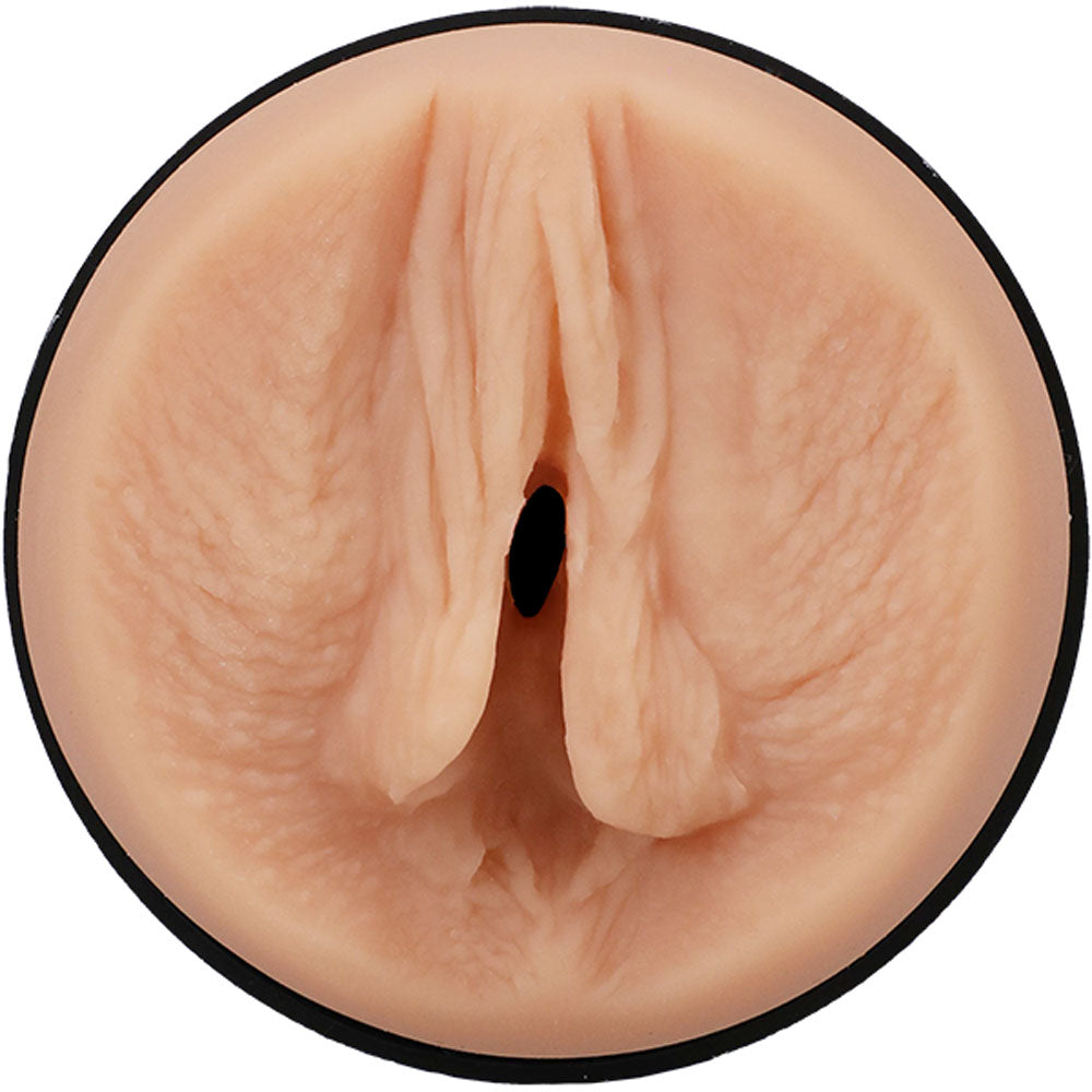 Entrance of Main Squeeze Kiley Corrupt pocket pussy stroker on a clear white background | Flirty Bay, male masturbator adult store Australia