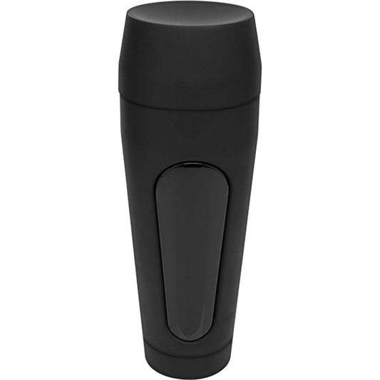 Main Squeeze Kiley Corrupt stroker standing with lid on top on a clear white background | Flirty Bay, male masturbator adult store Australia