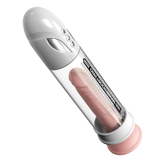 Automatic waterproof penis pump with LED display, silicone sleeve, and crystal clear chamber for enhanced erection support, show penis inside| Flirty bay online adult store, adult toys and lingerie