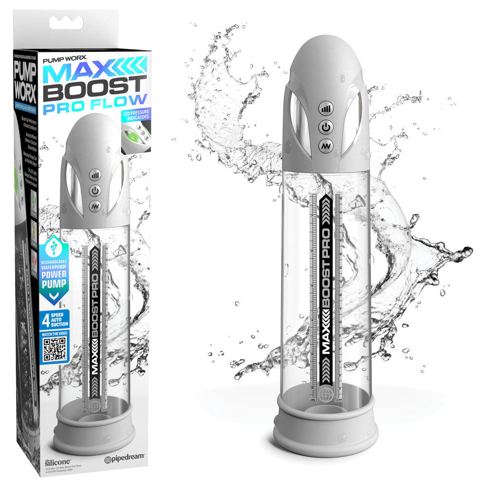Automatic waterproof penis pump with LED display, silicone sleeve, and crystal clear chamber for enhanced erection support| Flirty bay online adult store, adult toys and lingerie