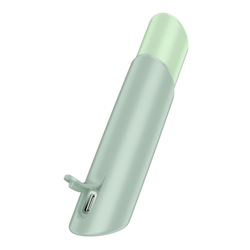 Bottom view of Naughty Kiss vibrator showing compact base and matte texture | Flirty Bay Adult Store Australia, Vibrator